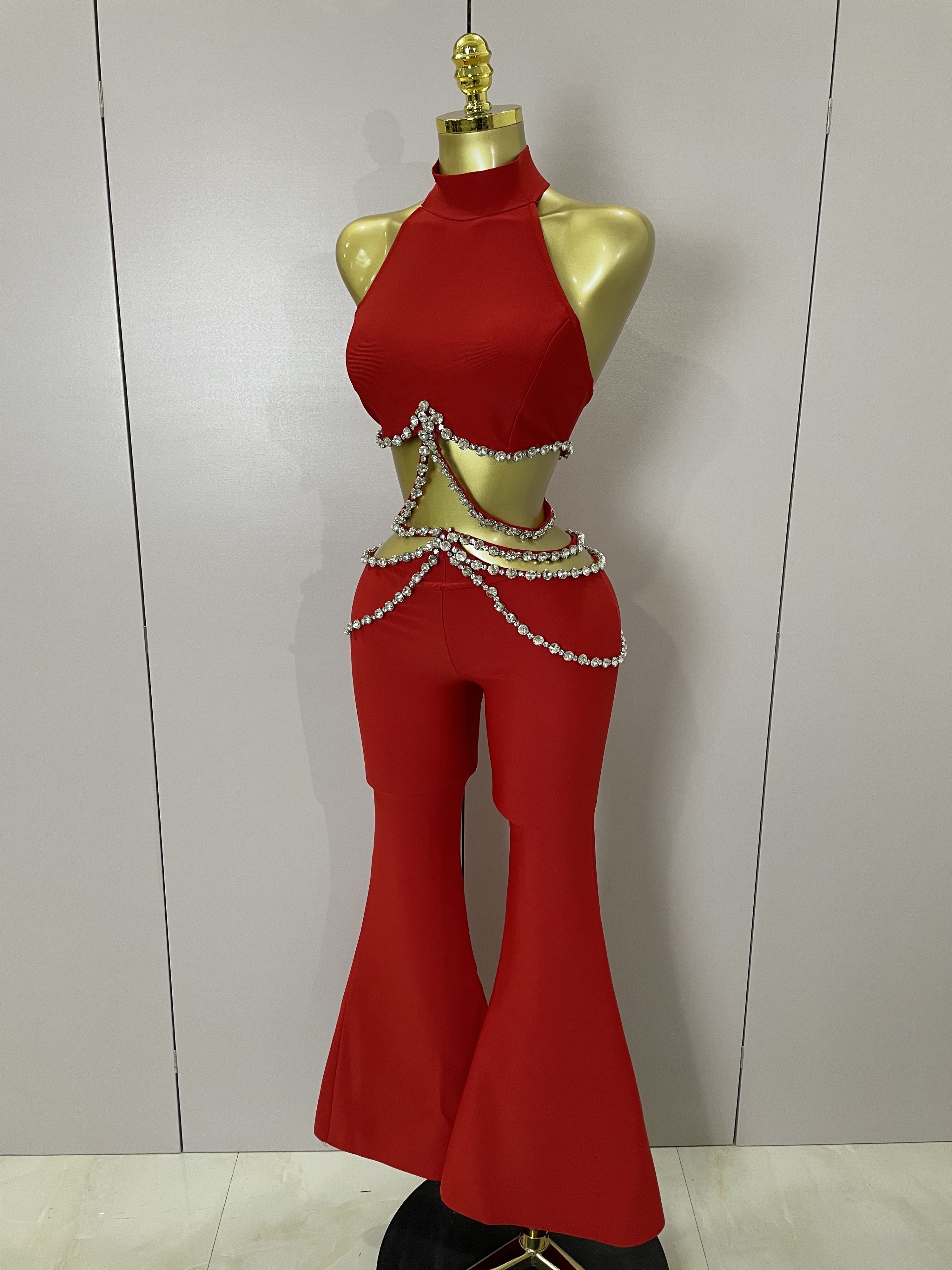 Luxury Rhinestone Red Sexy Cut – Men'S Fashion Pants 2025 Bewertung und Preis