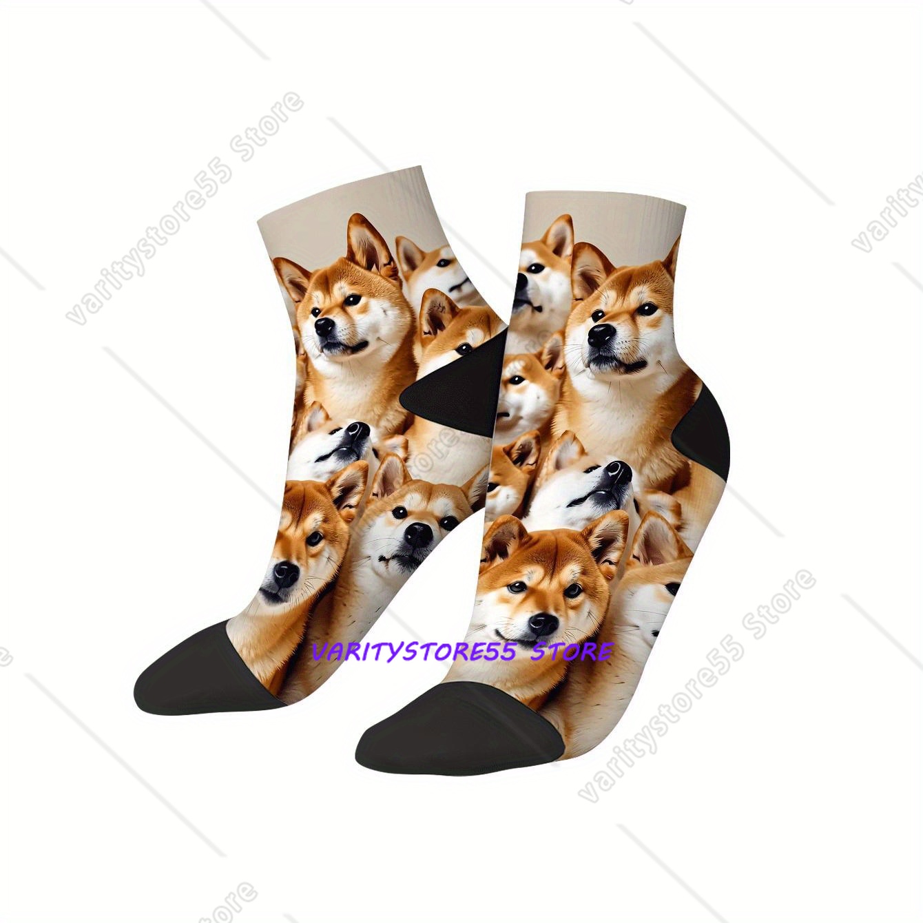 Cute Shiba Inu Print Ankle Soc – Men'S Fashion Accessories Bewertung und Preis