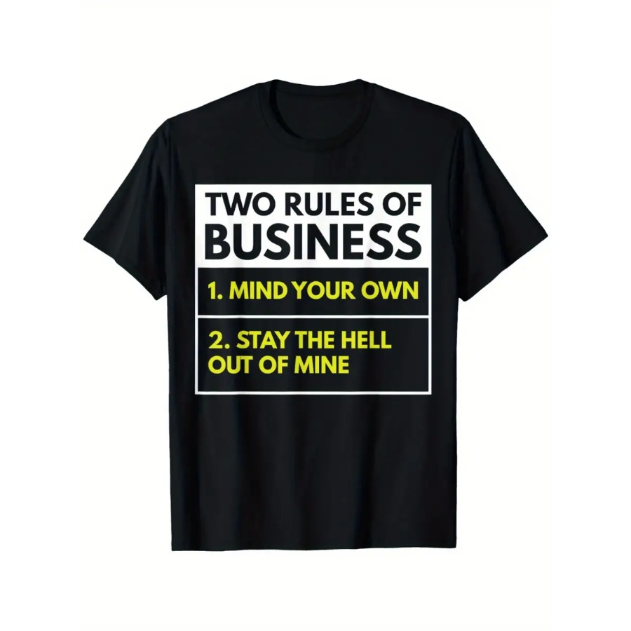 【New Arrival】Unisex Two Rules  – Men'S Fashion Quotes Bewertung und Preis