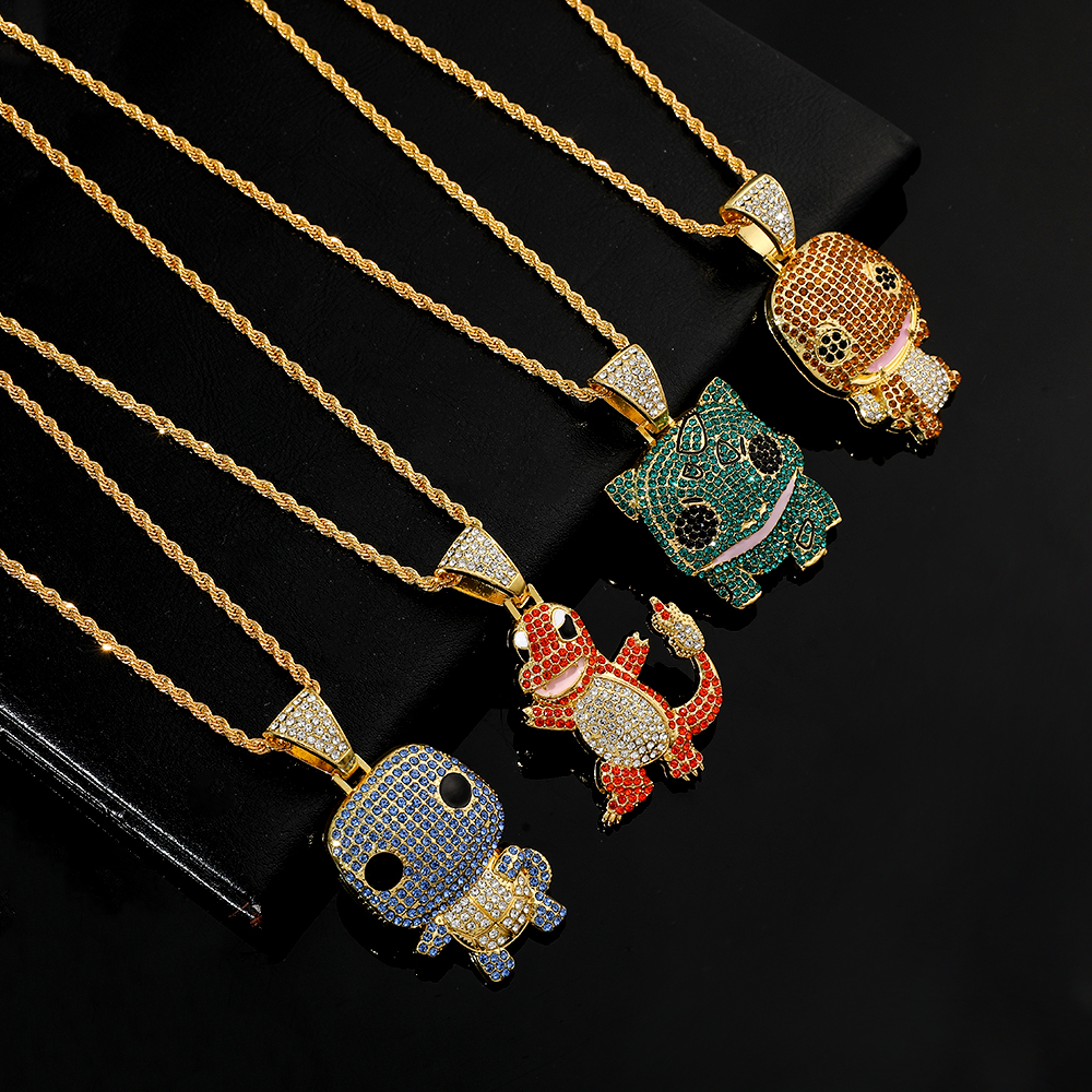 Diamond Studded Squirtle Neckl – Men'S Fashion Accessories Bewertung und Preis