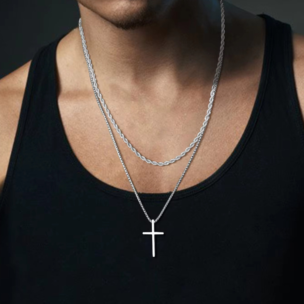 Trendy Cross Necklace for Men  – Mens Fashion In The 50S Bewertung und Preis