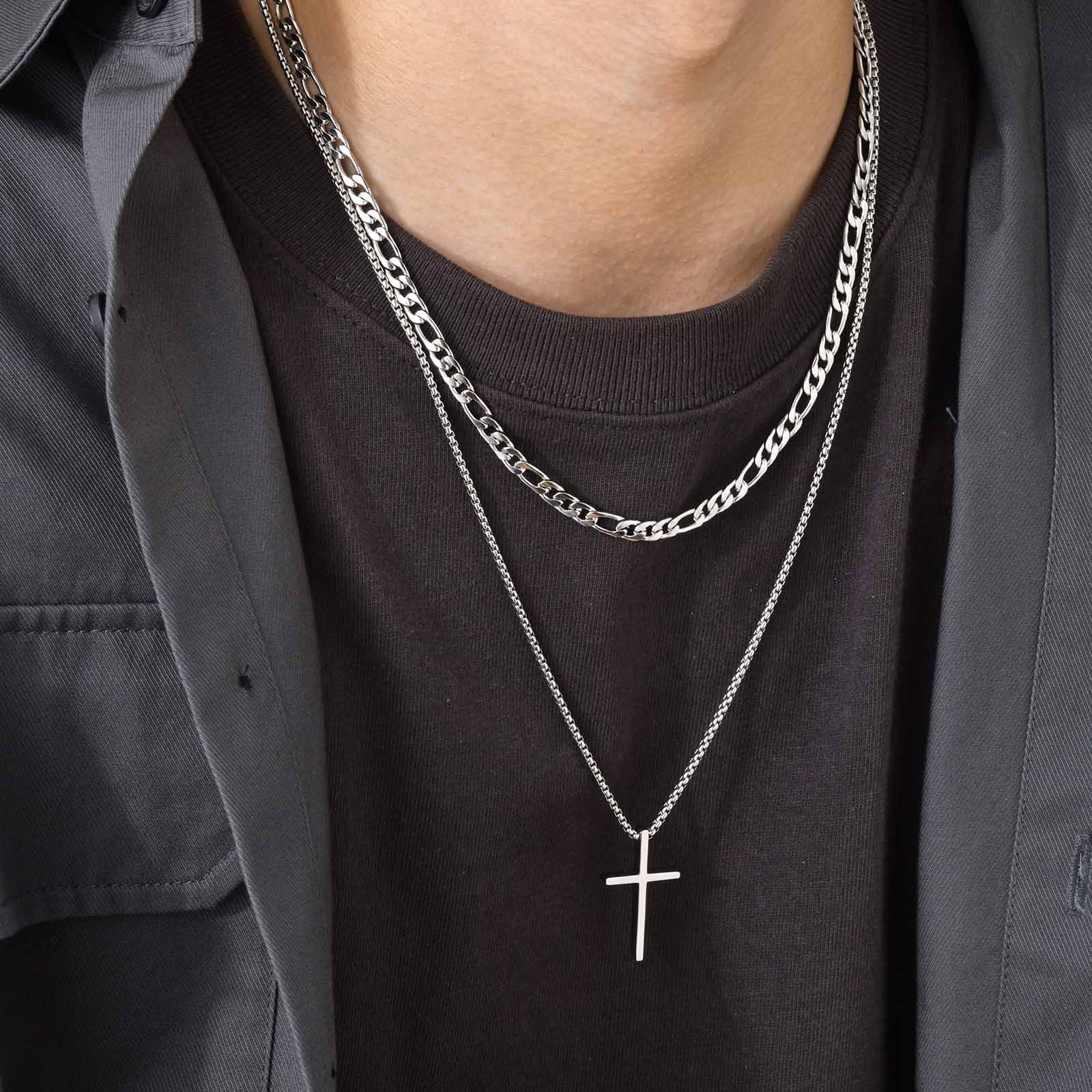 Trendy Cross Necklace for Men  – Mens Fashion In The 50S Bewertung und Preis