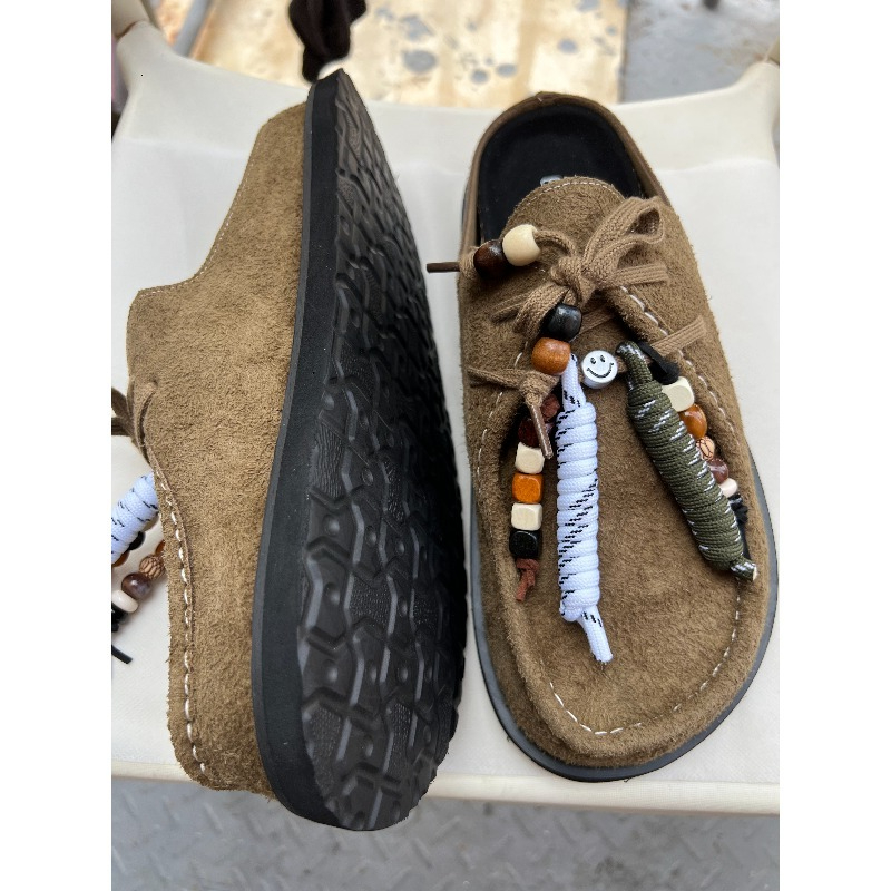 Women Men Clogs Cow Suede Leat – Suede Loafers Men Bewertung und Preis
