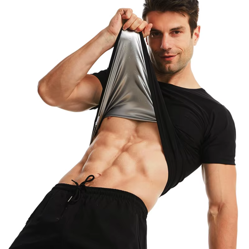Men Sauna Sweat Short Sleeve H – Compression Shirt Workout Bewertung und Preis