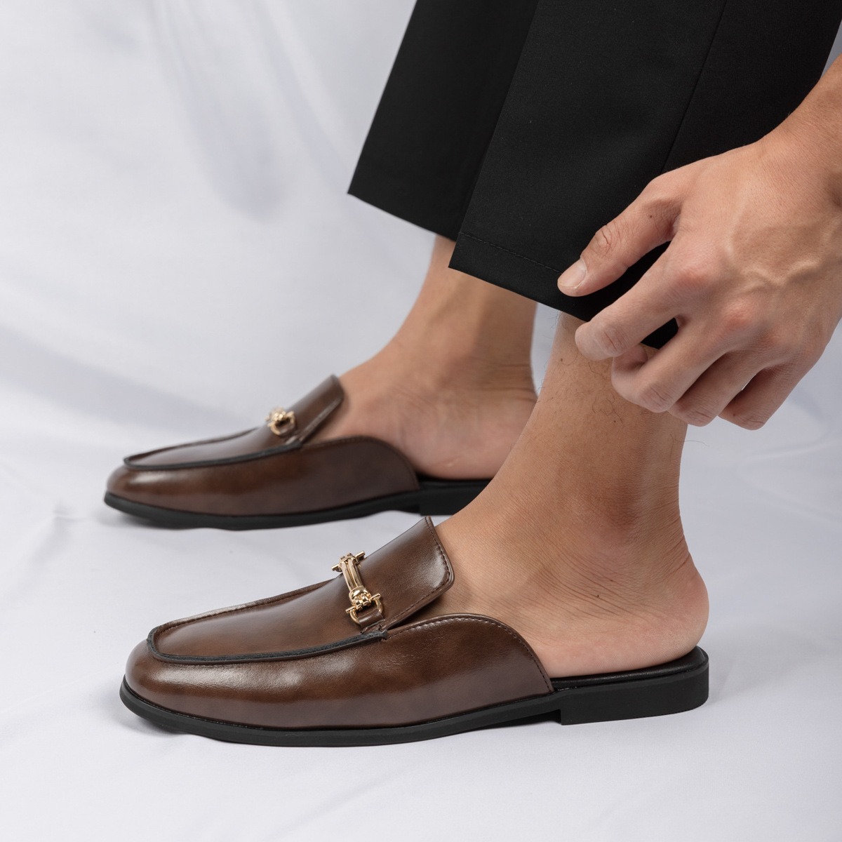 38-47mules shoes man horsebit  – Men'S Fashion Loafers Bewertung und Preis
